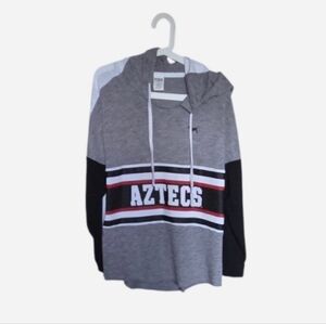 Victoria Secret Gray Black Aztecs San Diego State Women's  Hoodie